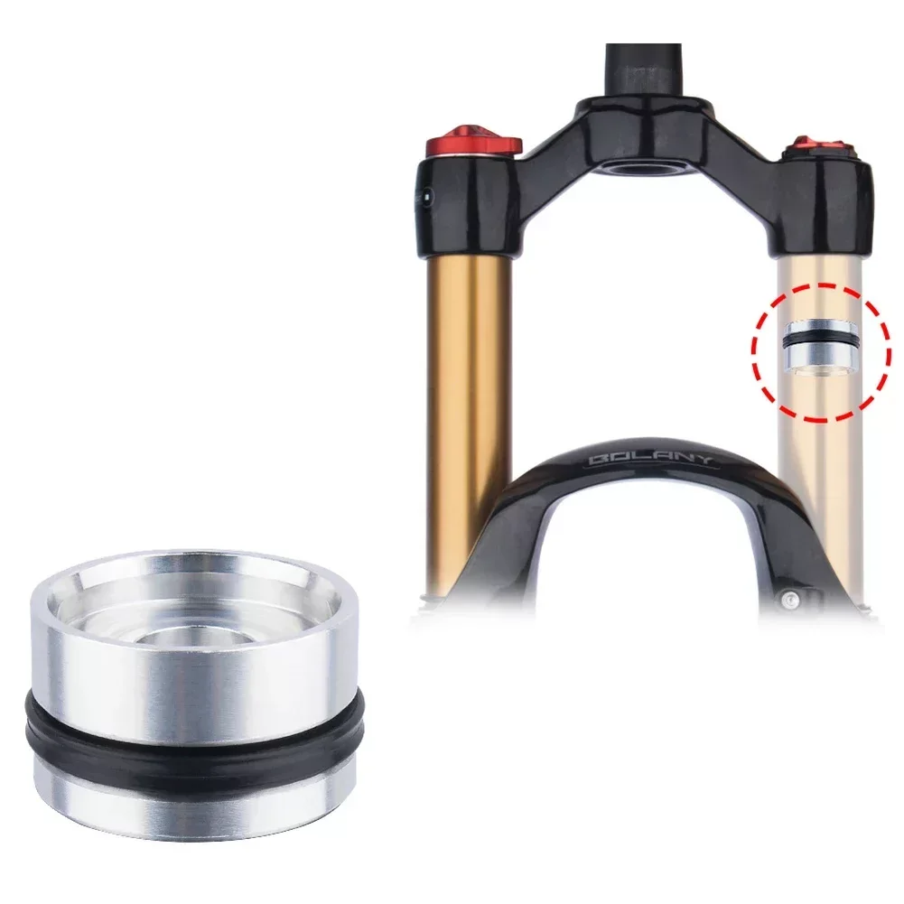 1 unidad de horquilla de suspensión para bicicleta, pistón de aire, repuesto para horquilla de bicicleta, compatible con tubo interior de 32 mm, pistón de aire de aleación de aluminio, piezas para bicicleta de montaña y carretera