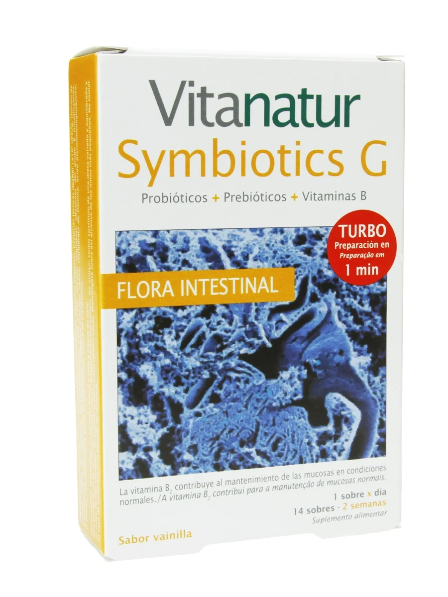 Vitanatur symbiotics g 2.5g 14 sachets-contributes to the maintenance under normal conditions of the intestinal flora.