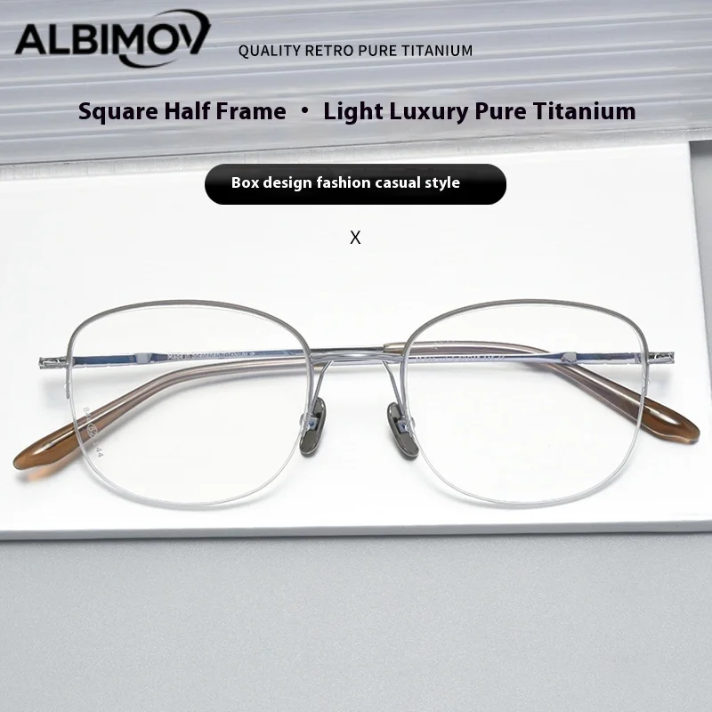 

Ультралегкие полуободковые очки с прогрессивными мультифокальными линзами для коррекции близорукости, фотохромные линзы для миопии