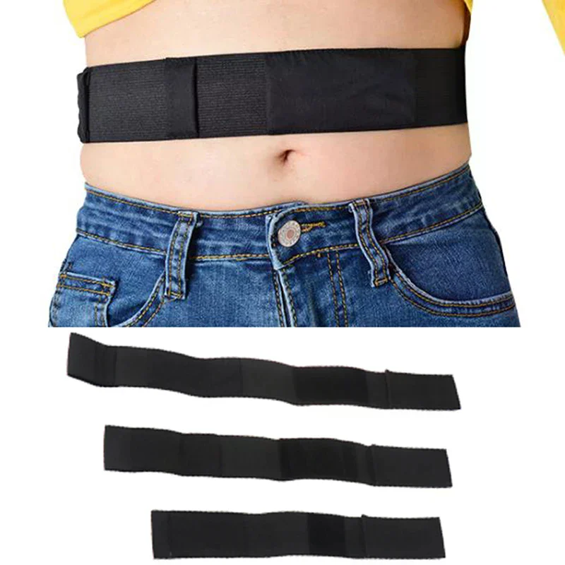 /YOV/Conduit Belt Adjustable Breathable Abdominal Support Black