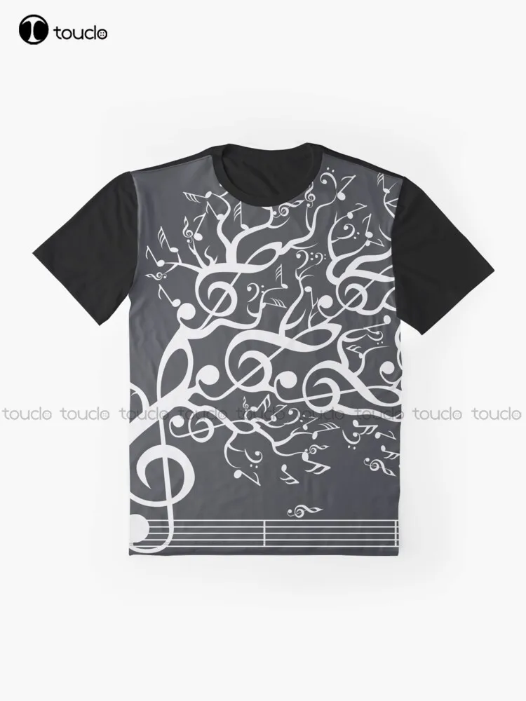 The Sound Of Nature In Motion - White Graphic T-Shirt Digital Printing Tee Shirts Streetwear Xxs-5Xl New Popular Unisex