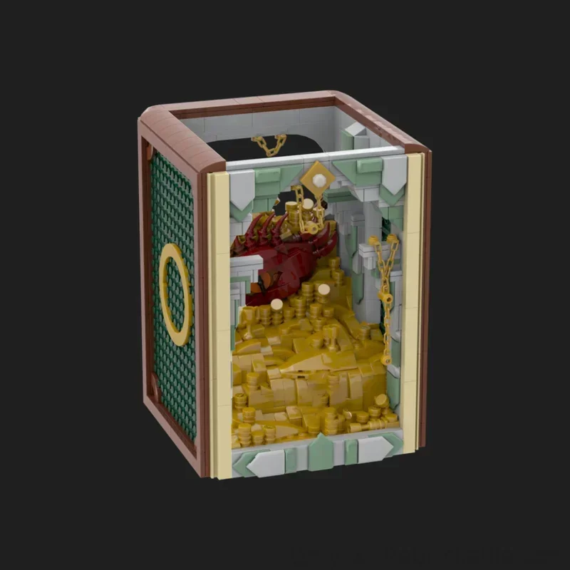Blocs de construction Moc, coin livre, modèle de technologie, briques à assembler, anneaux magiques populaires, série de films, cadeaux de construction de vacances, jouet