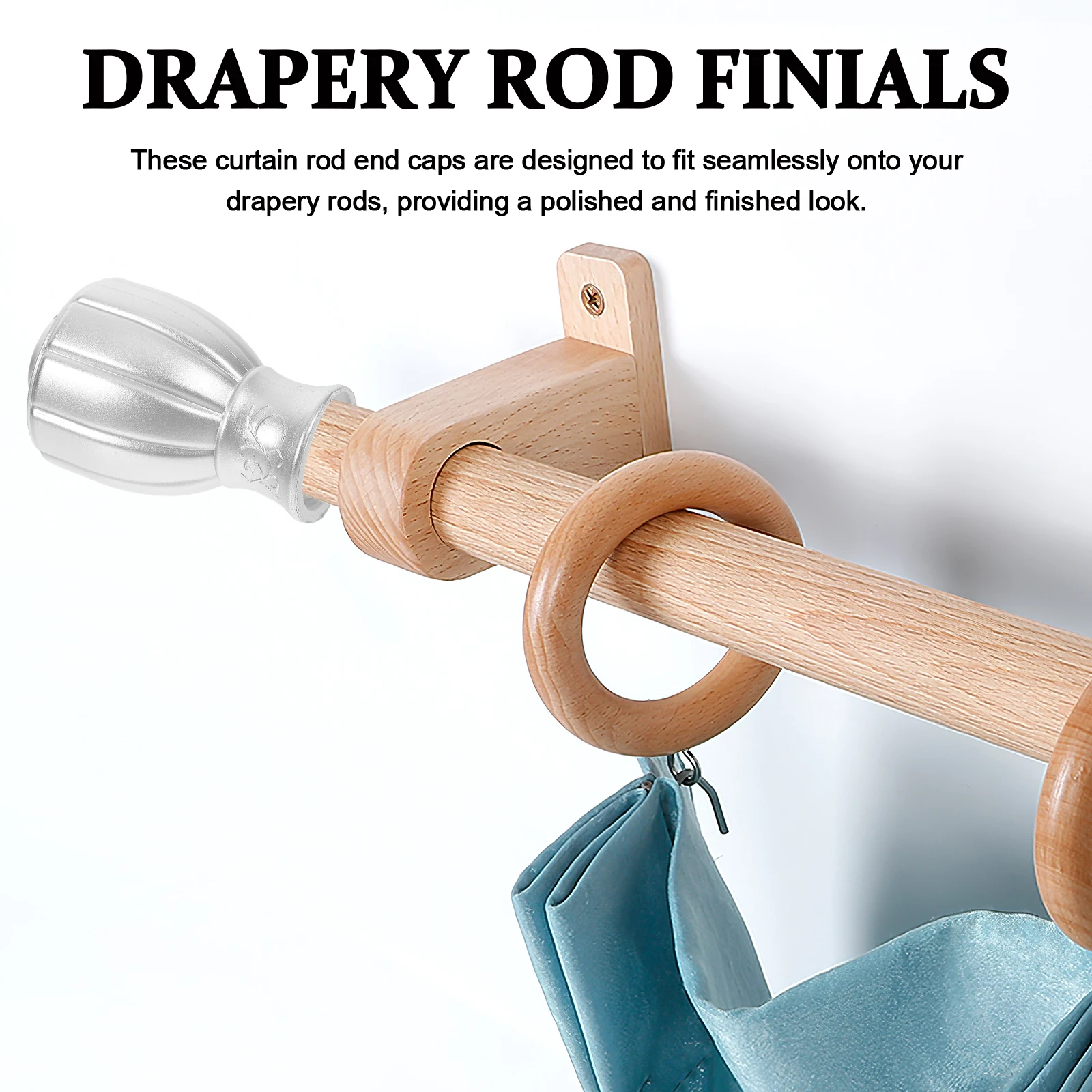 

6 шт. декоративные головки стержня, полусферические наконечники для драпировки, торцевые заглушки, римские аксессуары, оконная драпировка, наконечник, фурнитура