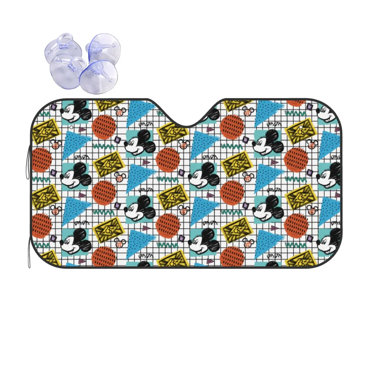 

Cartoon Mickey Mouse Windshield Sunshade Universal Car Front Windshield 76x140cm Car Sunshade Car-covers