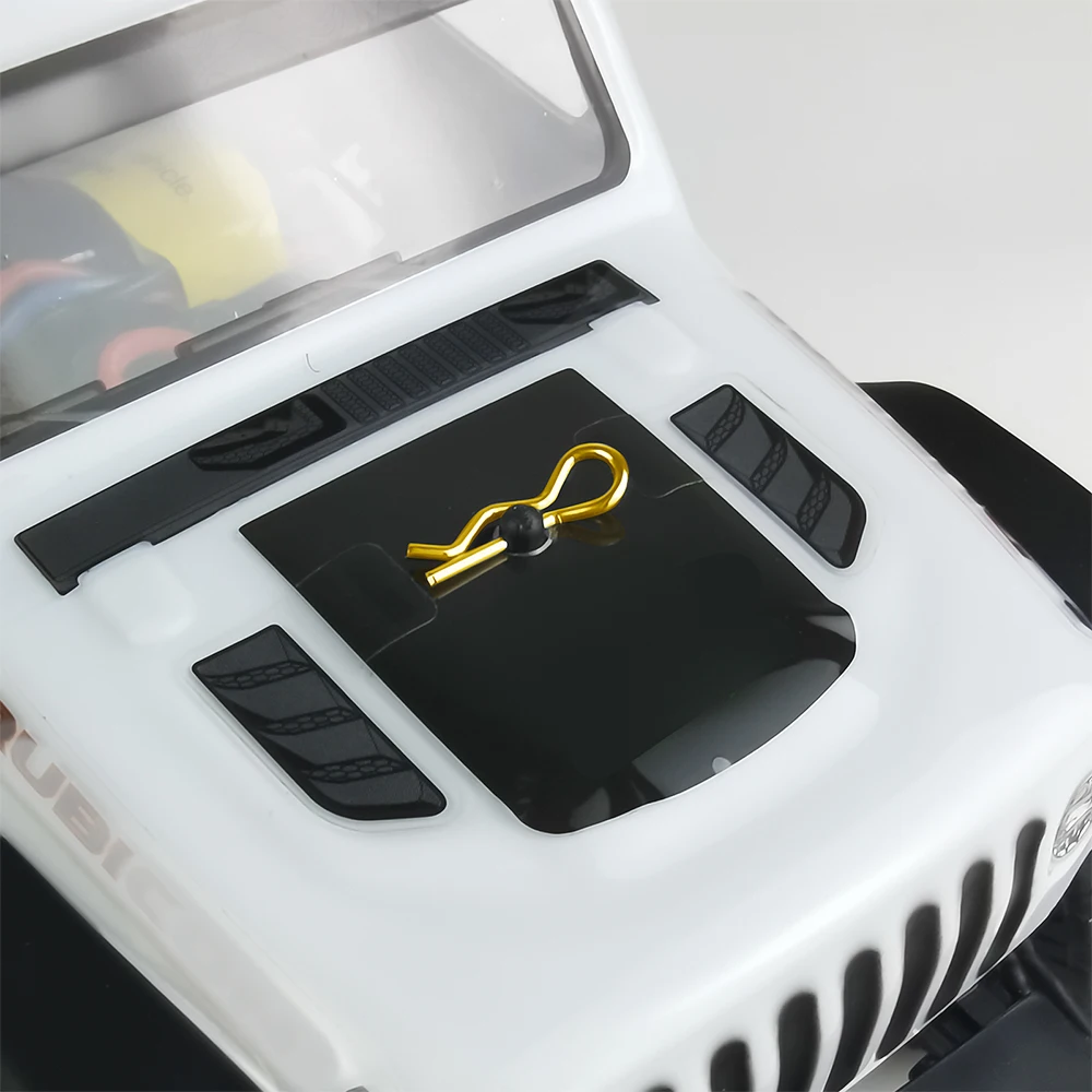 MIBIDAO 50Pcs R Clips Pin dla Tamiya TRX4M Axial UTB18 Capra SCX24 1/5 1/8 1/14 1/18 1/24 RC Model Car Body Shell Upgrade Parts