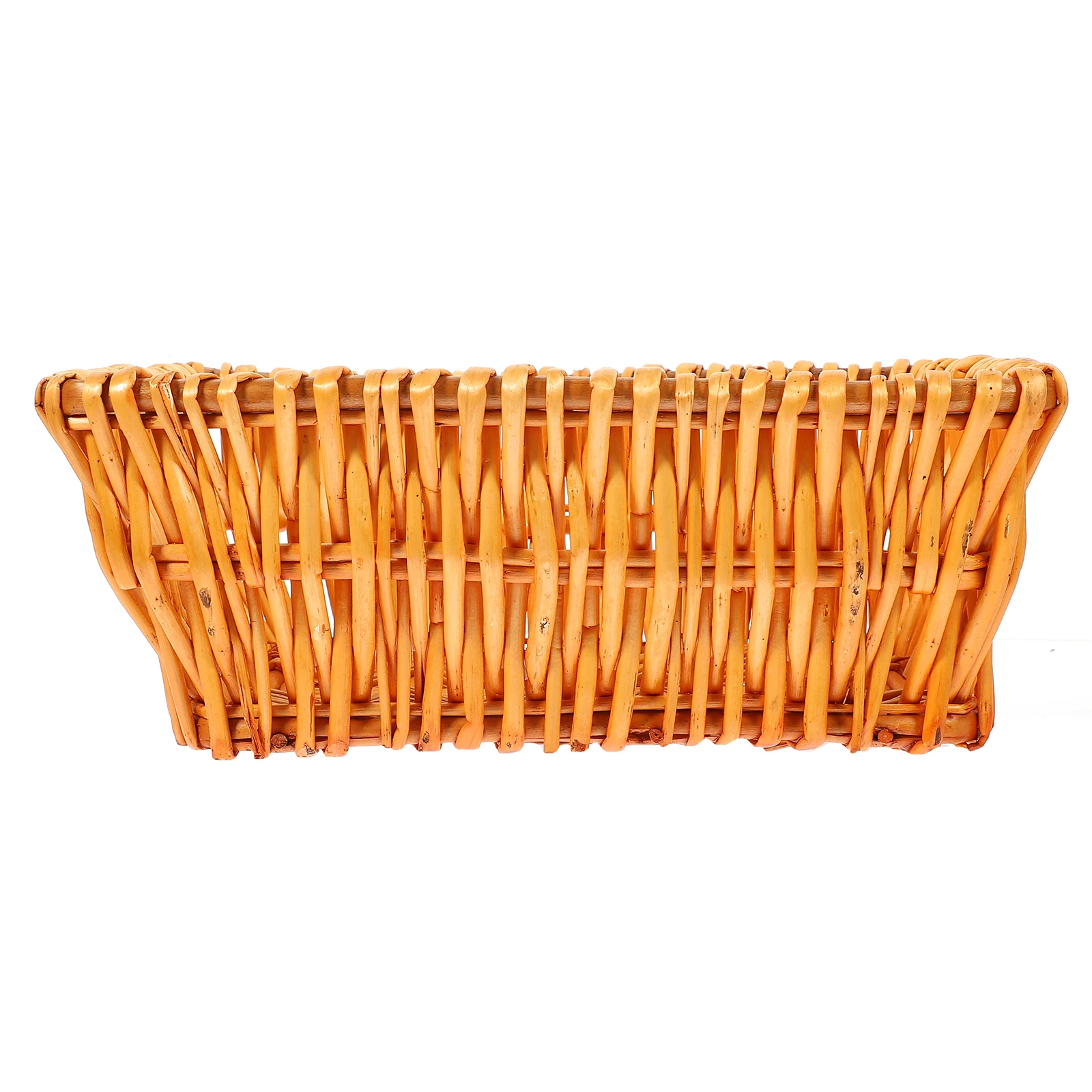 

Rattan Storage Basket Large Volume Smooth Polishing Woven Design Drained Stored Multifunctional Home Dining Table Hotel Use