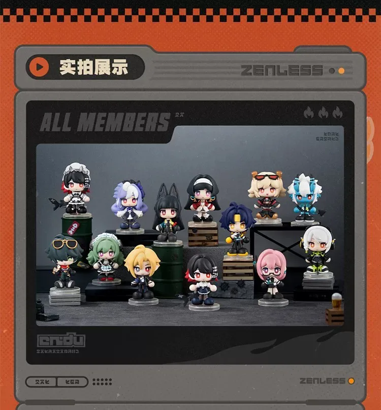 Zenless Zone Zero Tiny Agents Chibi Figuren-Serie Blindbox Niedliche Puppe Desktop-Dekoration Modell ZZZ Sammlerstück Geburtstagsgeschenk – Detail 4