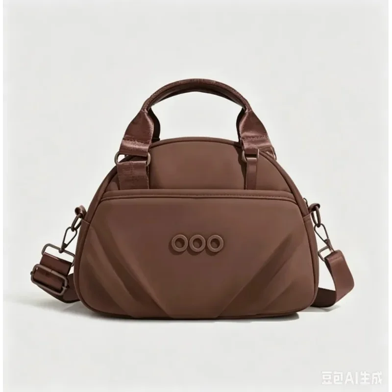 Portable small bag - Original design, casual and versatile single-shoulder bag, solid color, large capacity, commuter bag with m