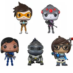 FUNKO POP OverWatch Rye Pioneer Tracer #92 WIDOEMAKER #94 PHARAH #95 WINSTON #97 MEI #180 Soldiers Action Model Figure Toy Gift