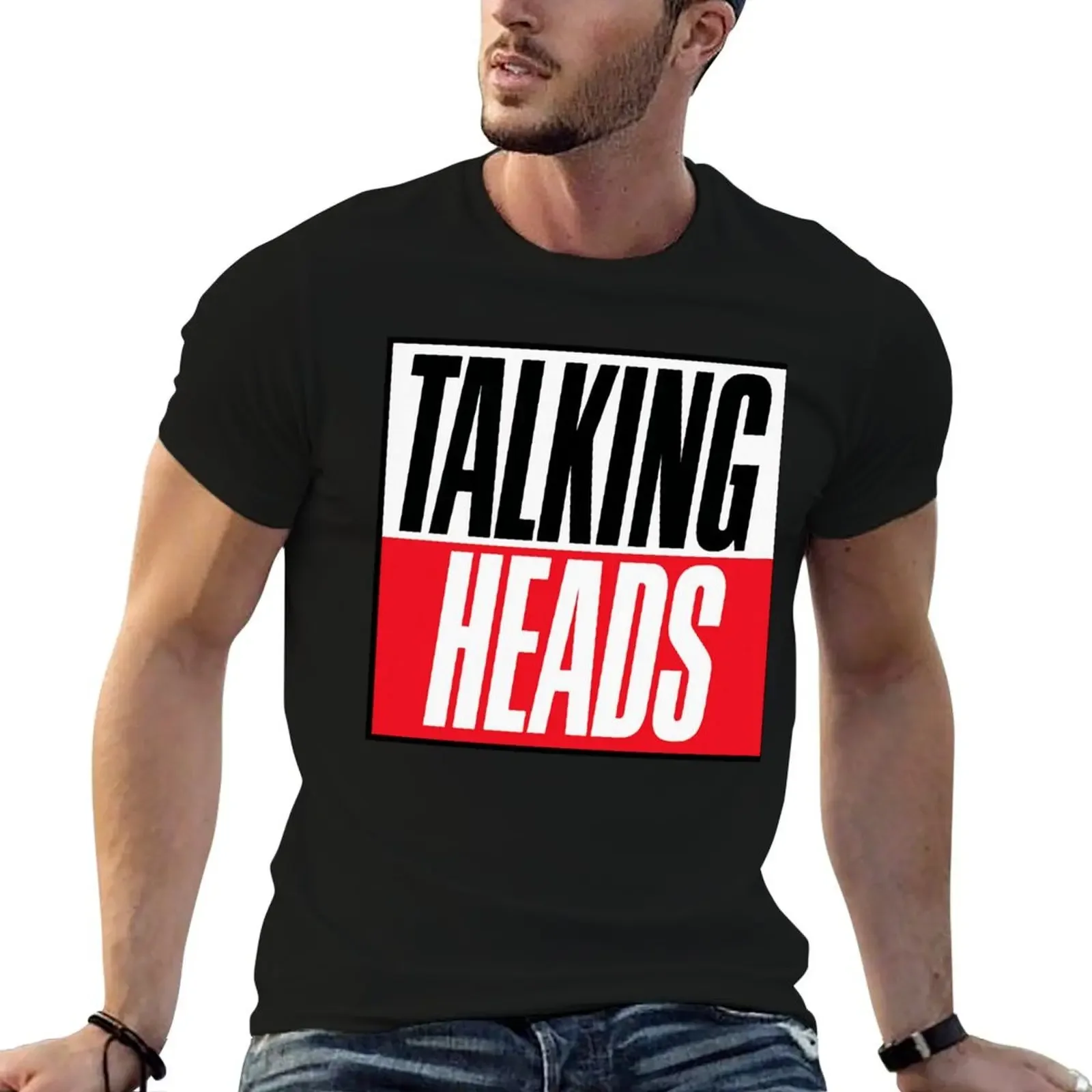 

Talking Heads - logo Essential T-Shirt plus size clothes funny meme t-shirts men clothes