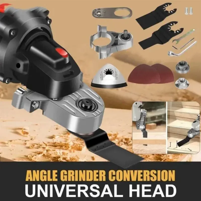 

Angle Grinder Converter Set, Angle Grinder Converter Universal Head Adapter, Carbon Steel Angle Grinder To Multi-Tool Converter