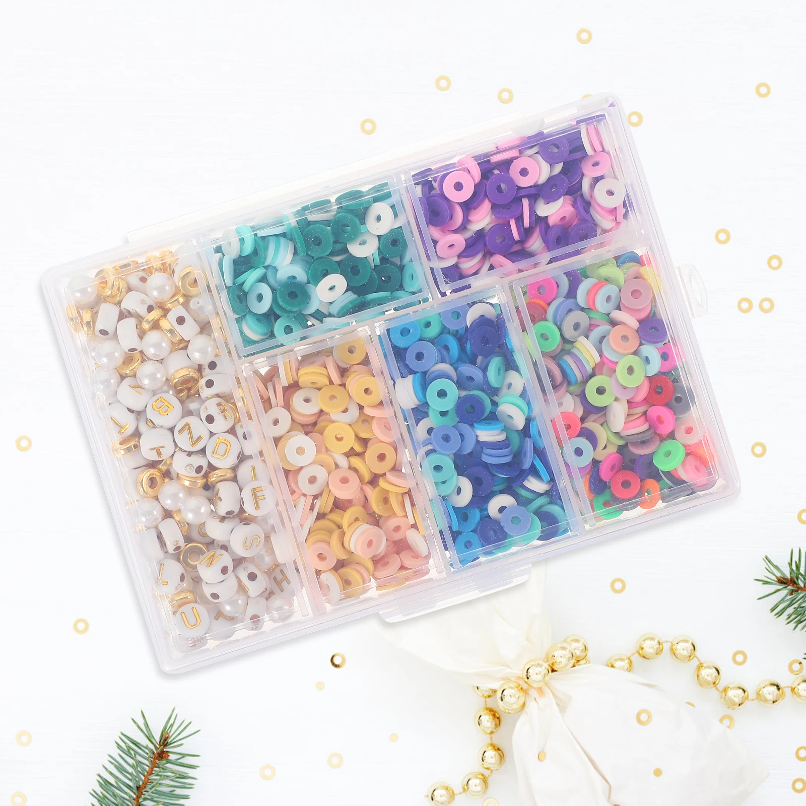 

Beads Polymer Clay Loose for Bracelets Round Making Cute Assorted Plastic Multicolor Jewelry Crafts