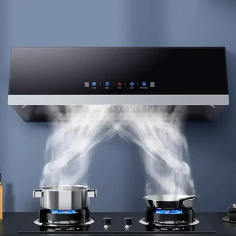 Huishoudelijke apparaten Afzuigkap Huishoudelijke keuken Grote zuigkracht Chinese Europese zuigmachine Automatische reiniging Huurkamer Smoki