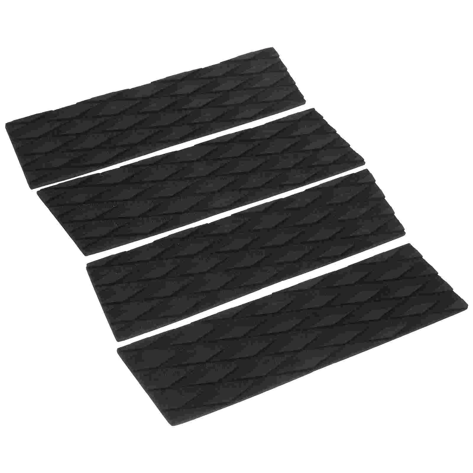 

4 Pcs Surfboard Skid Pad Nonslip Mat Eva Deck Grip Pads Traction Mats Surfing Tail Decor Sticky Self-adhesive Non-slip