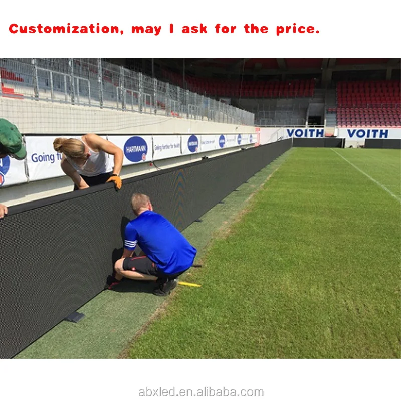custom.P16 Stadium Fence Led Display Perimeter Led Panel Stadium Electronic Advertising