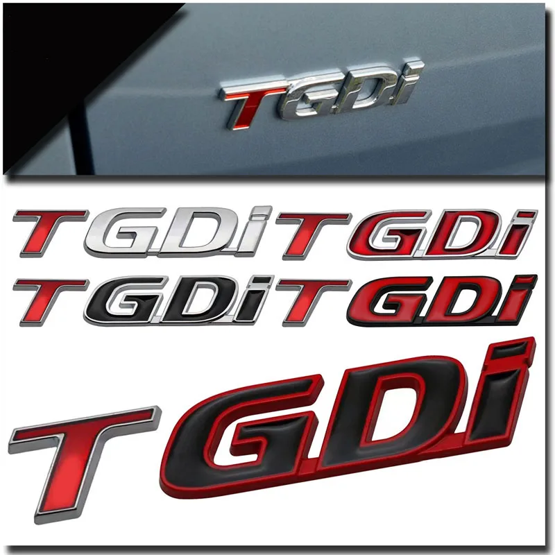 Pegatina de maletero de coche 3D de Metal T GDI para ix25 Tucson Shengda, insignia de alta gama modificada