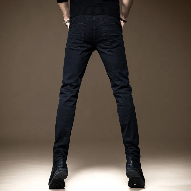 メンズ テーパード リップド ダメージジーンズ ボーンドマン カウボーイパンツ 日本風 ストリート系 レギュラー ハイグレード ソフト XS