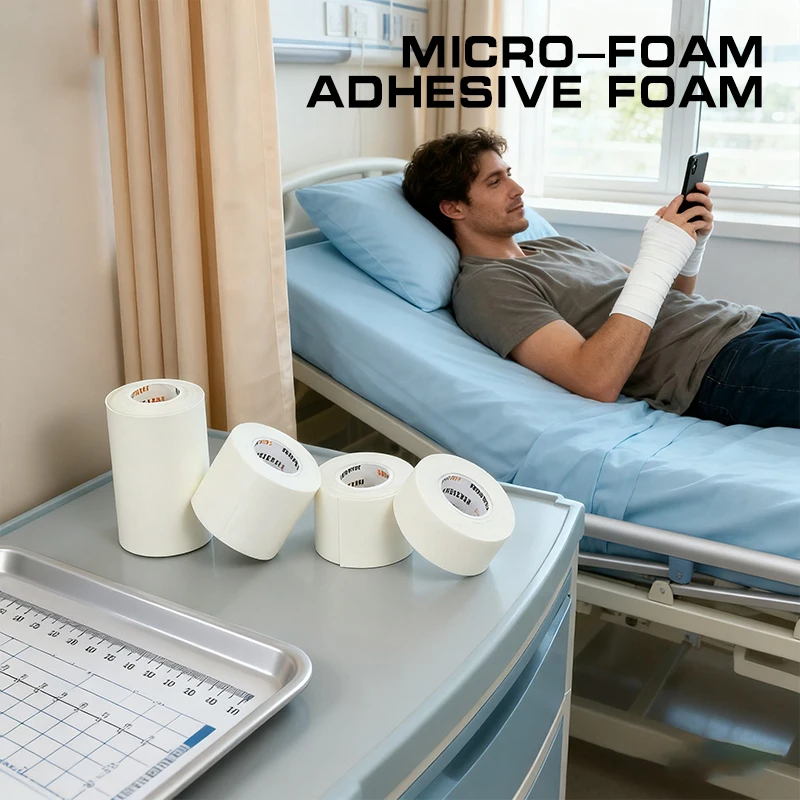 Microfoam Adhesive Foam Waterproof Cohesive Bandage Underwrap Tape Brace Support