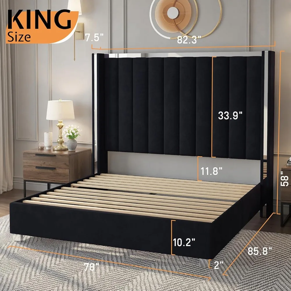 King Size Bed Frame with 58