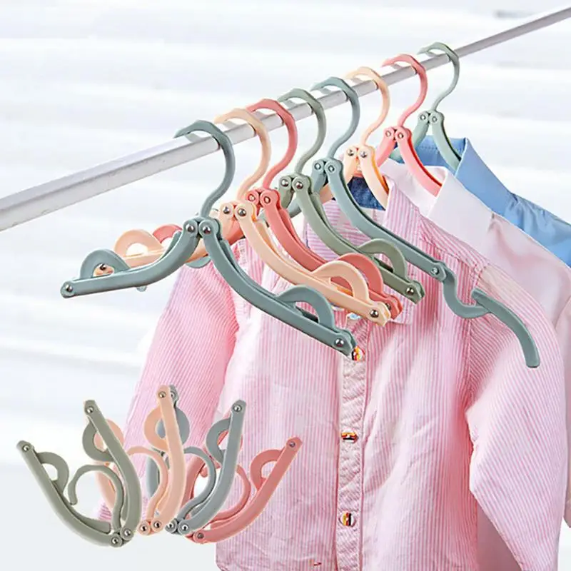 Folding Clothes Hangers 20X Travel Accessories For Women Foldable Clothes Drying Rack Space Saving Clothes Hanger Drying Rack