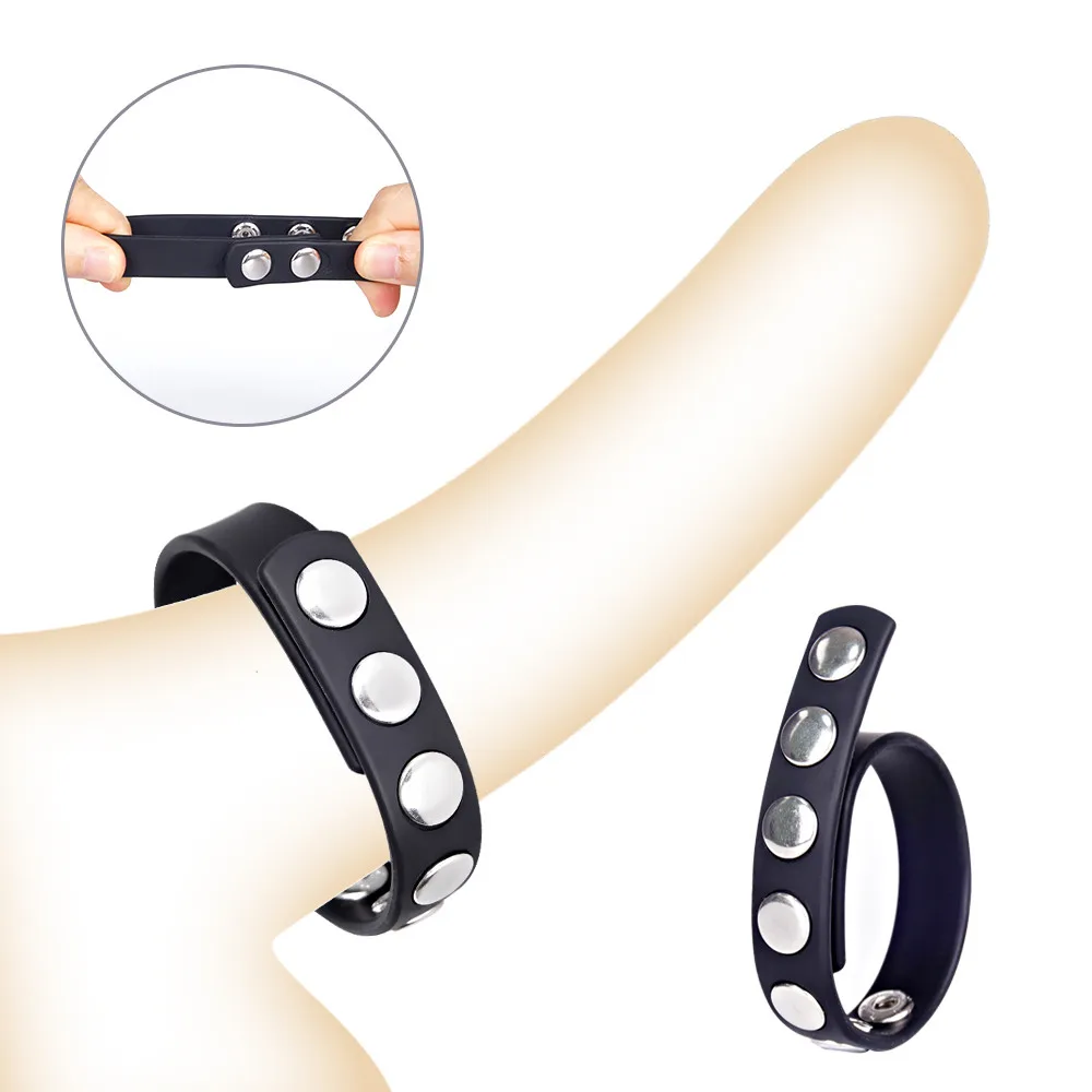 Penis Ring for Men Adjustable Cock Ring Leather Belt for Adults Men Ejaculation Delay Strap Rings Erotic Acceoosrie Sex​ Toys