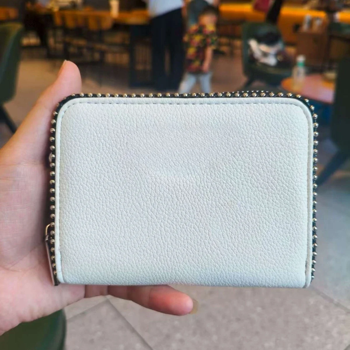 Black Hot Diamond Women's Bag Pu Metal Chain Bag Wallet Card Bag Denim