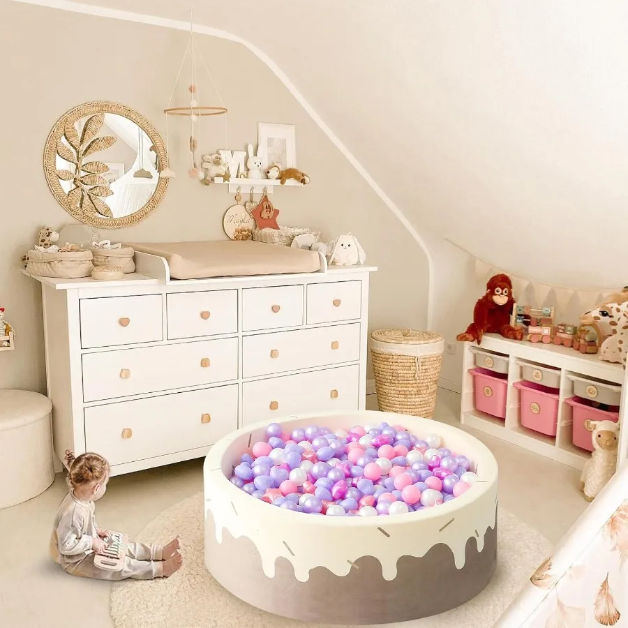 Star Ball Pit Balls 200 peças, bolas de plástico coloridas à prova de esmagamento sem BPA para crianças pequenas decoração de festa de Natal gigante