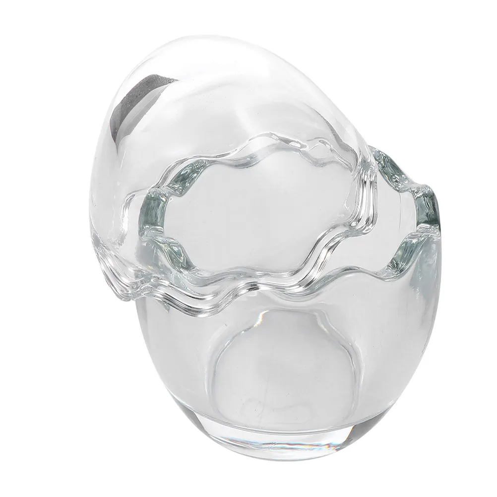 Eggshell Glass Pudding Cup Set Food Safe Transparent Dessert Cup for Yogurt Pudding Ice Cream Jelly Mousse Sauce Jam Microwave