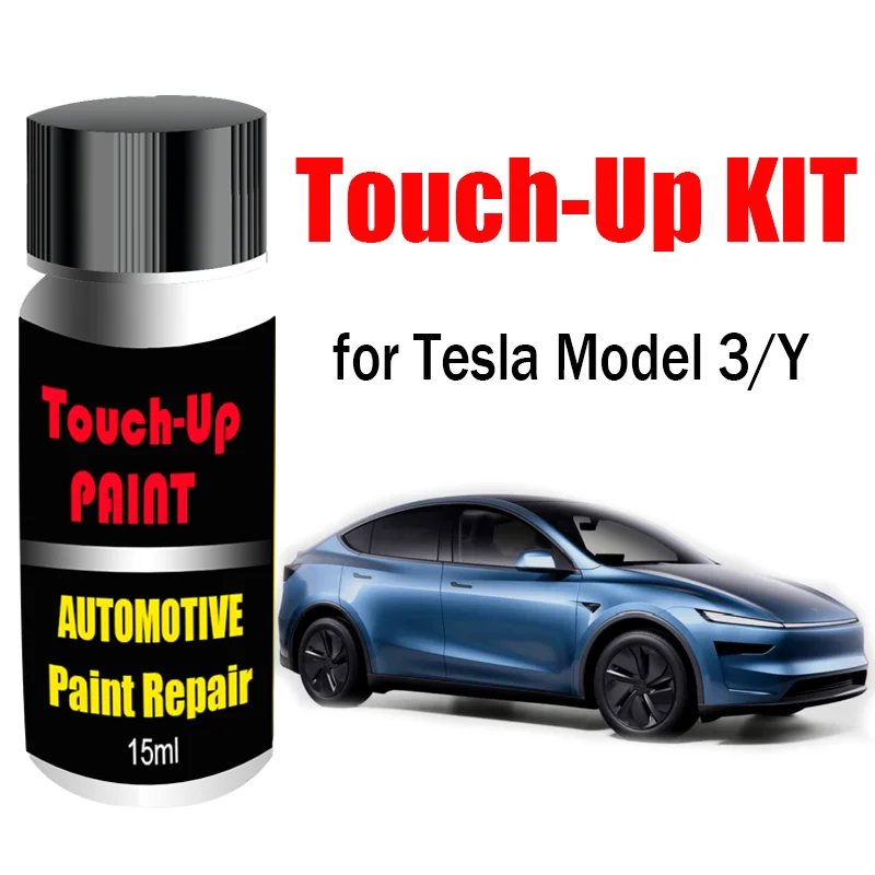 Kit Sentuhan Cat Mobil Kustom untuk Tesla Model 3 Highland 2024 Model Y Juniper 2025 Penghilang Goresan Cat Aksesori Perawatan Cat