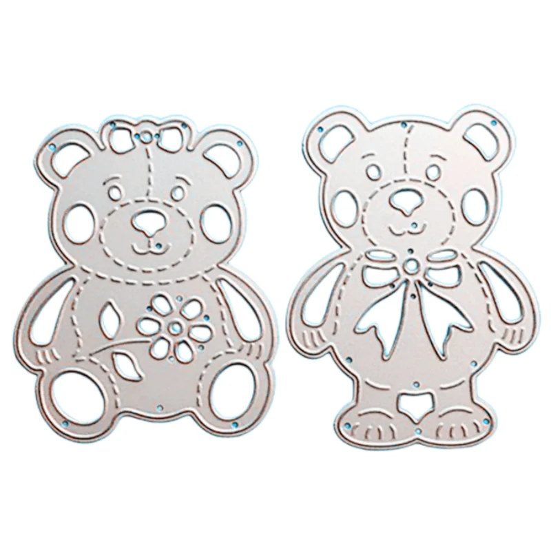 

YLCD117 Bear Metal Cutting Dies For Scrapbooking Stencils DIY Cards Album Decoration Embossing Folder Die Cutter Template Mold