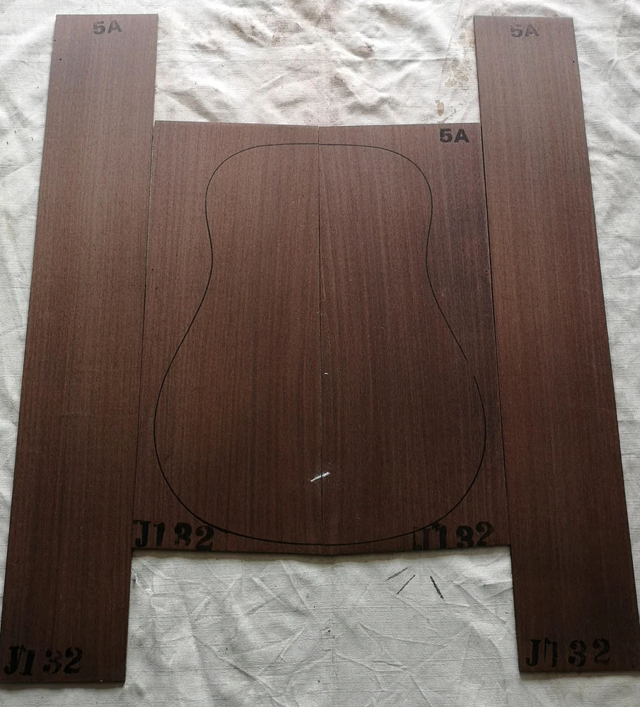 HUATOOL 5A Grade Chicken Wing Wood Back Side Panel Single Board Guitar Back Side Panel Wool Board Guitar Production Material