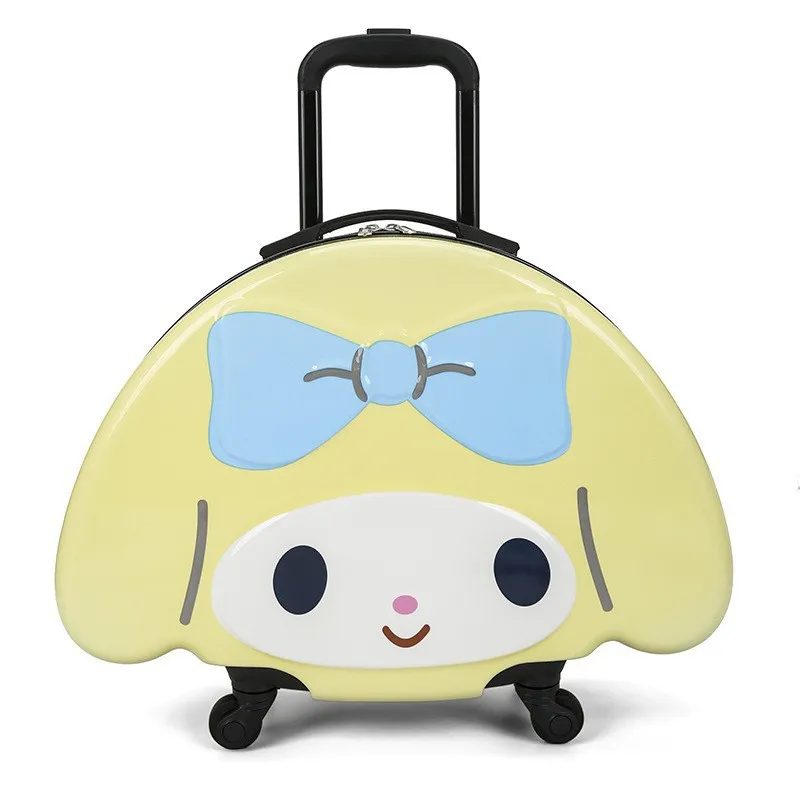 أنيمي الكرتون الأطفال حقيبة الترفيه حقيبة سفر Kawaii الكرتون الأطفال عربة المدرسية الصعود حقيبة تروللي بعجلات #6