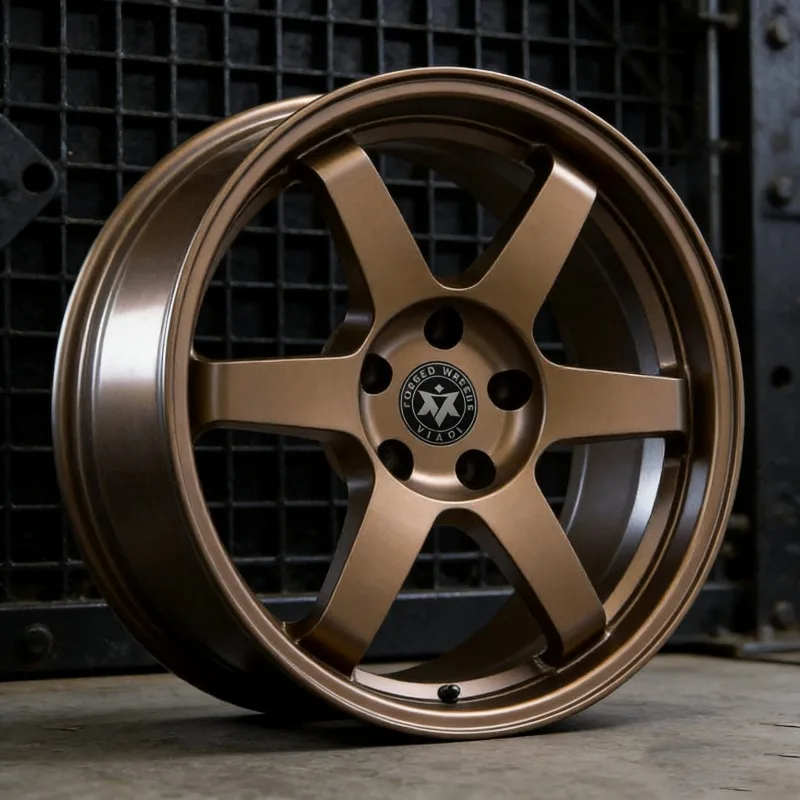 

Viaol New Forged Aluminium Alloy Bronze Finish High End Racing Passenger Cars Monoblock Concave Wheels 16-21" Fit for M3 JDM
