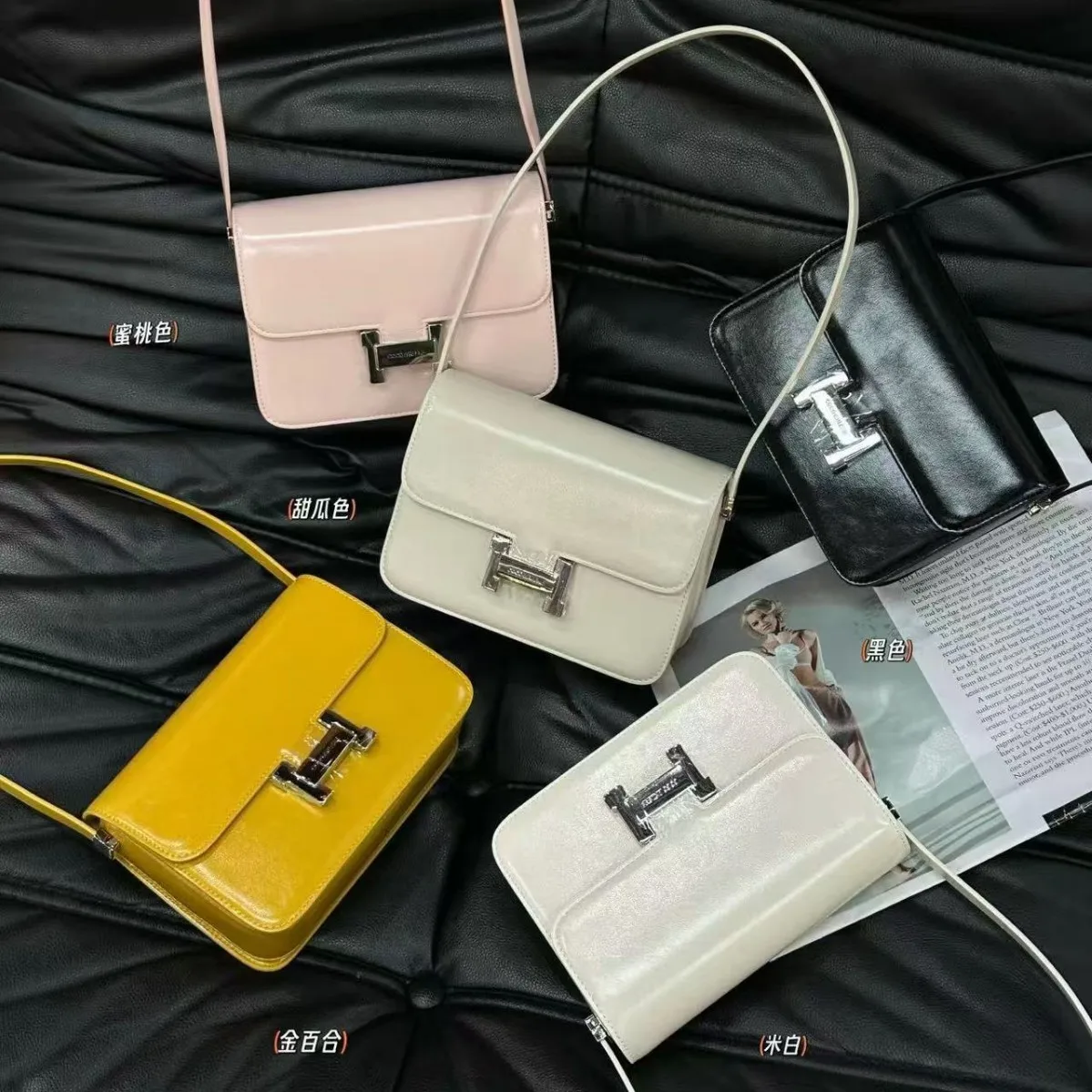 

Минималистичные винтажные сумки для подгузников для женщин, простые элегантные кожаные сумки через плечо, роскошные дизайнерские модные большие сумки.