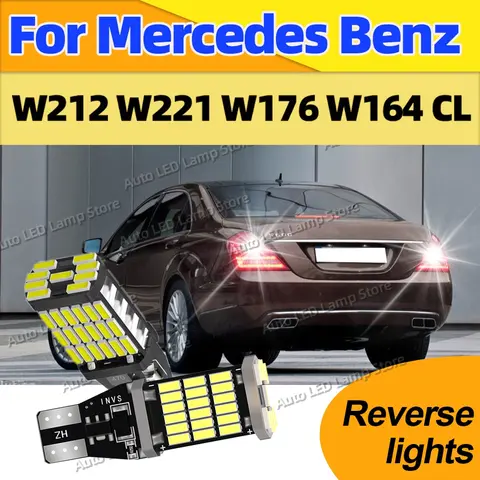 메르세데스 벤츠 W212 W221 W176 W164 CL Canbus T15 LED 전구 자동 Bcakup 역광 6000K 플러그 앤 플레이 화이트 램프