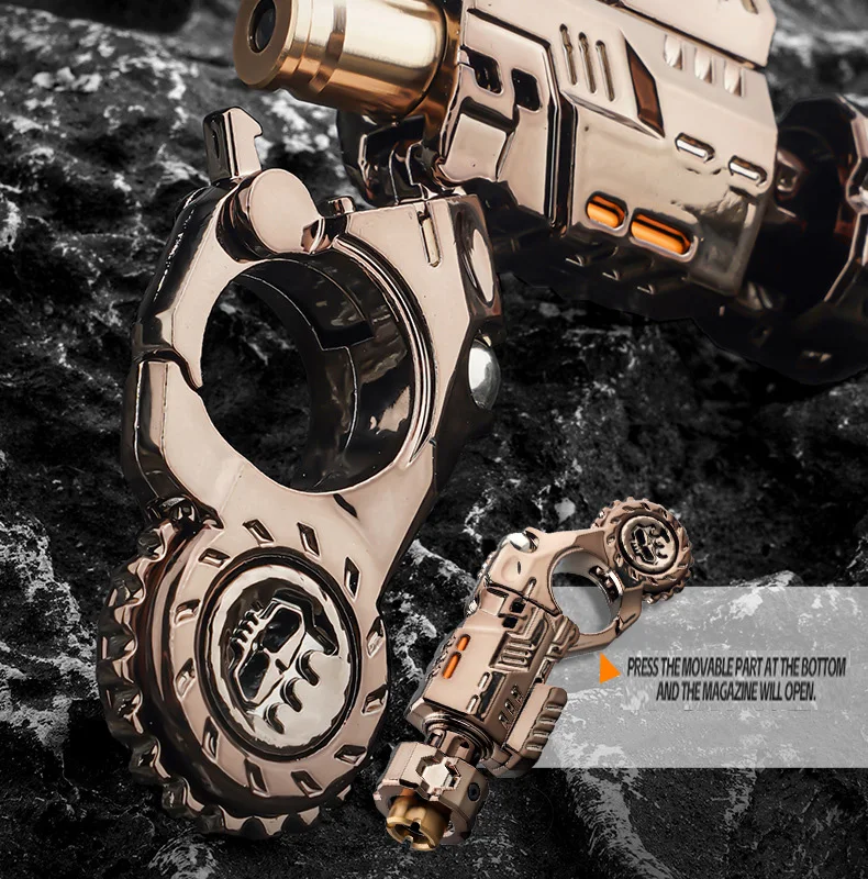 Mainan Fidget EDC Pistol Agen Logam Baru Mainan Fidget Menembak Menyenangkan Mainan Penghilang Stres & Relaksasi Gadget Santai Kantor