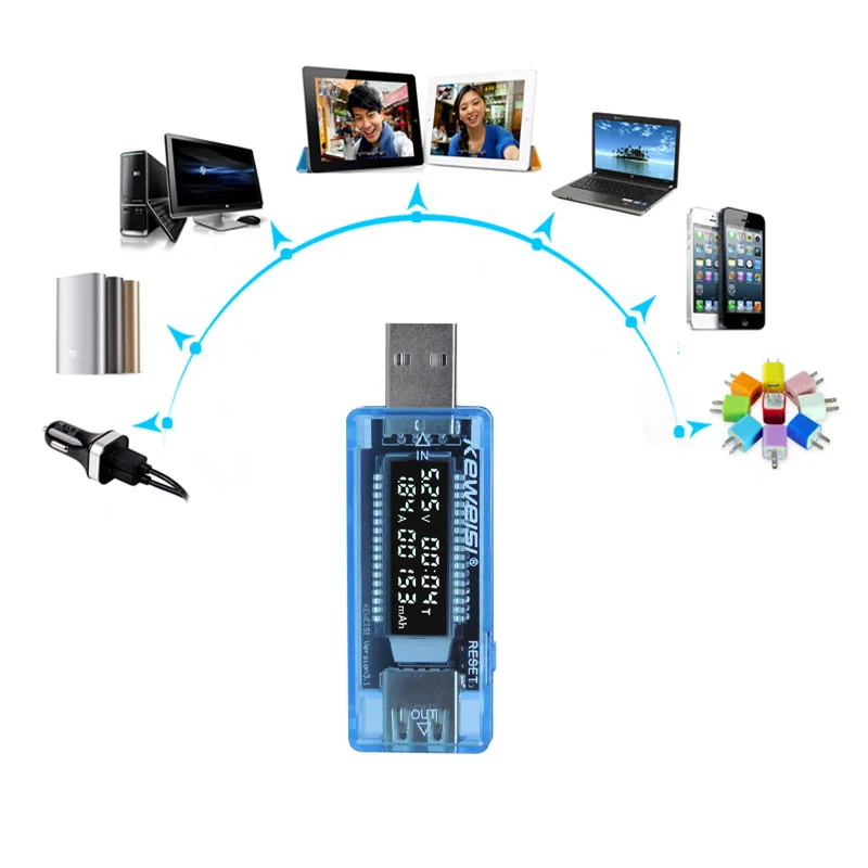الجهد متر الجهد الحالي قدرة البطارية تستر USB فولت الجهد الحالي طبيب شاحن قدرة تستر متر قوة البنك