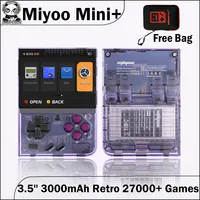 Miyoo Mini Plus Miyoomini + 3.5'' IPS OCA Portable Retro 32GB 64GB 128GB Video Game Consoles 3000mAh Linux 27000+ Handheld Game