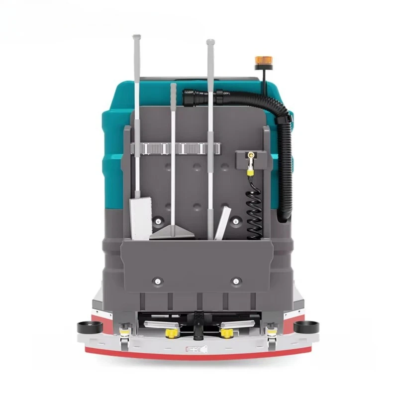 X96 عالية الكفاءة القيادة المستقلة فرشاة مزدوجة الطابق الغسيل مجفف معدات التنظيف ركوب على جهاز تنظيف الأرضيات مع CE #3
