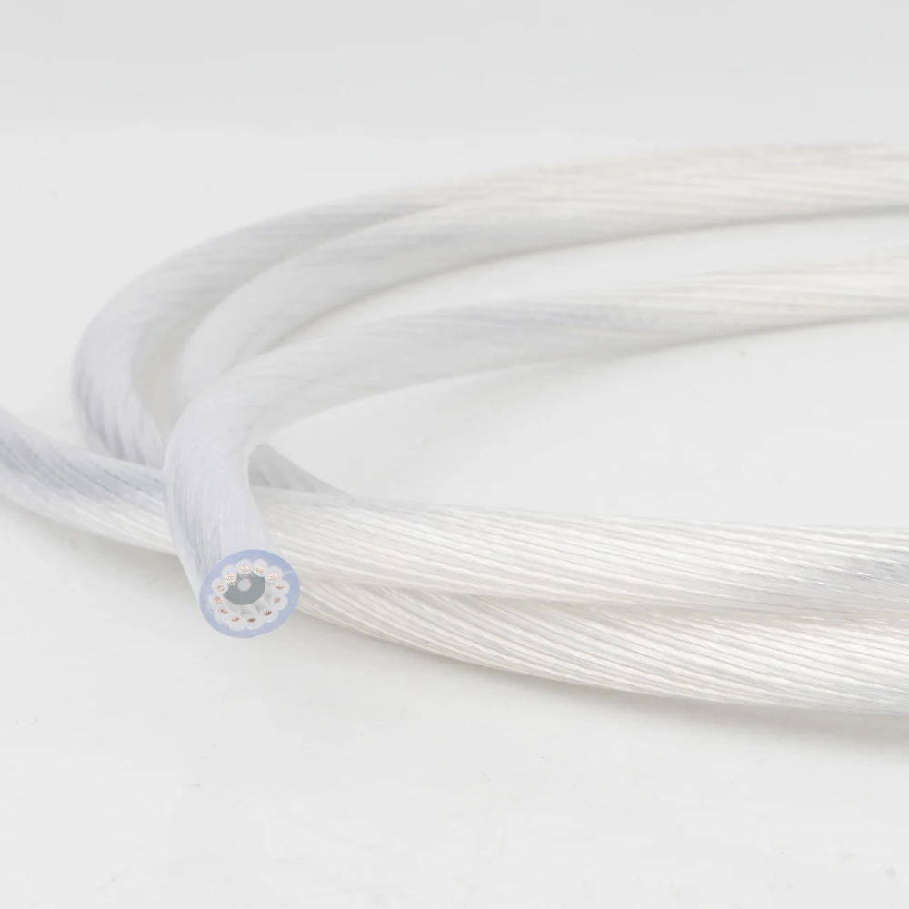 X420 Hi-end 4N OFC posrebrzany kabel luzem Hifi Audio 12 rdzeni głośnik Interconnect kabel Audio DIY głośnik luzem kabel