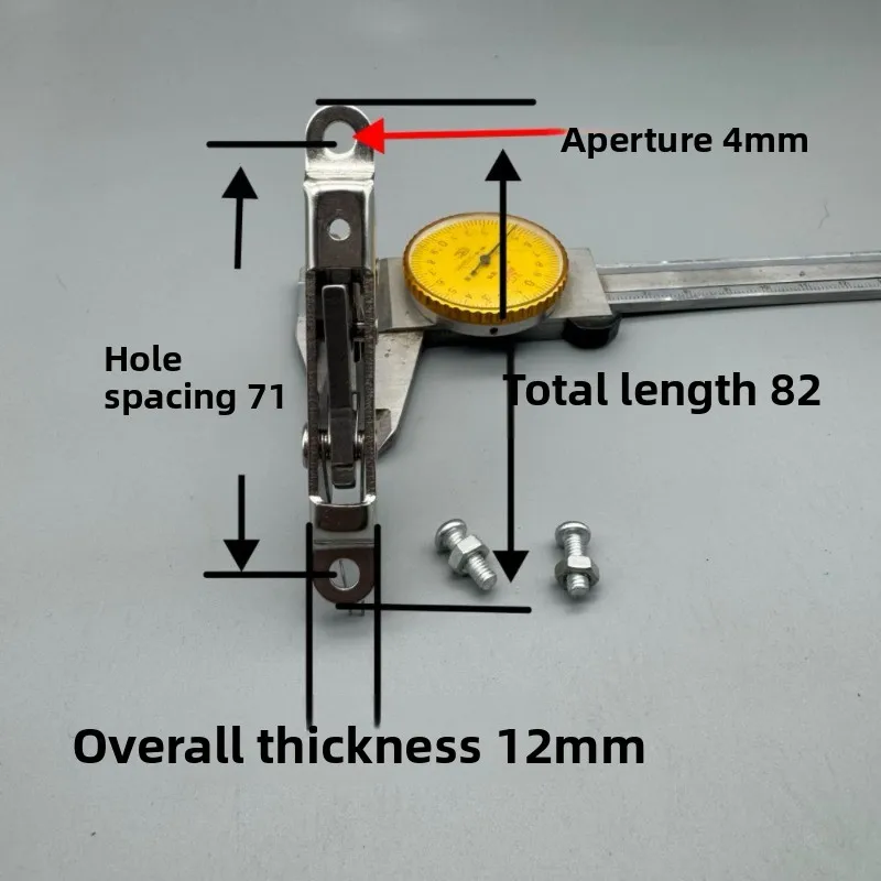 Stainless steel machine tool positioning lock Push-type mechanical Push-down positioning lock Wire rope lock release switch