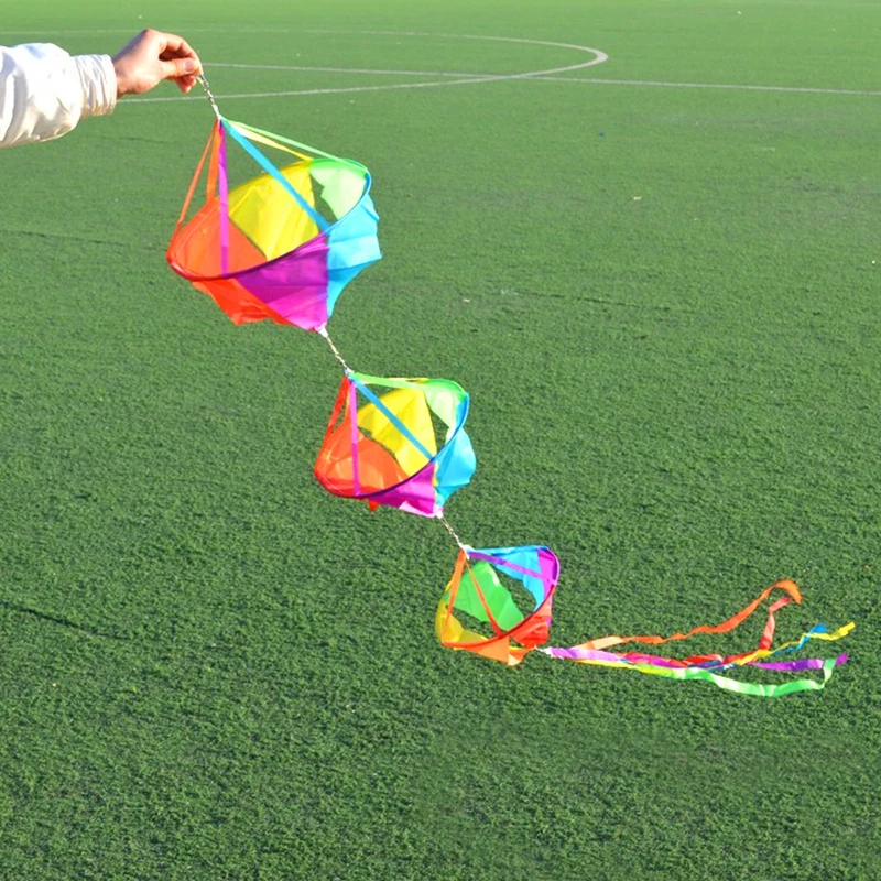 Calcetines de viento para pipa grande, espectáculo volador, colas de pipa, pipa inflable, acrobacias voladoras, correa para la muñeca, línea de mango para pipa wanhe, juegos al aire libre