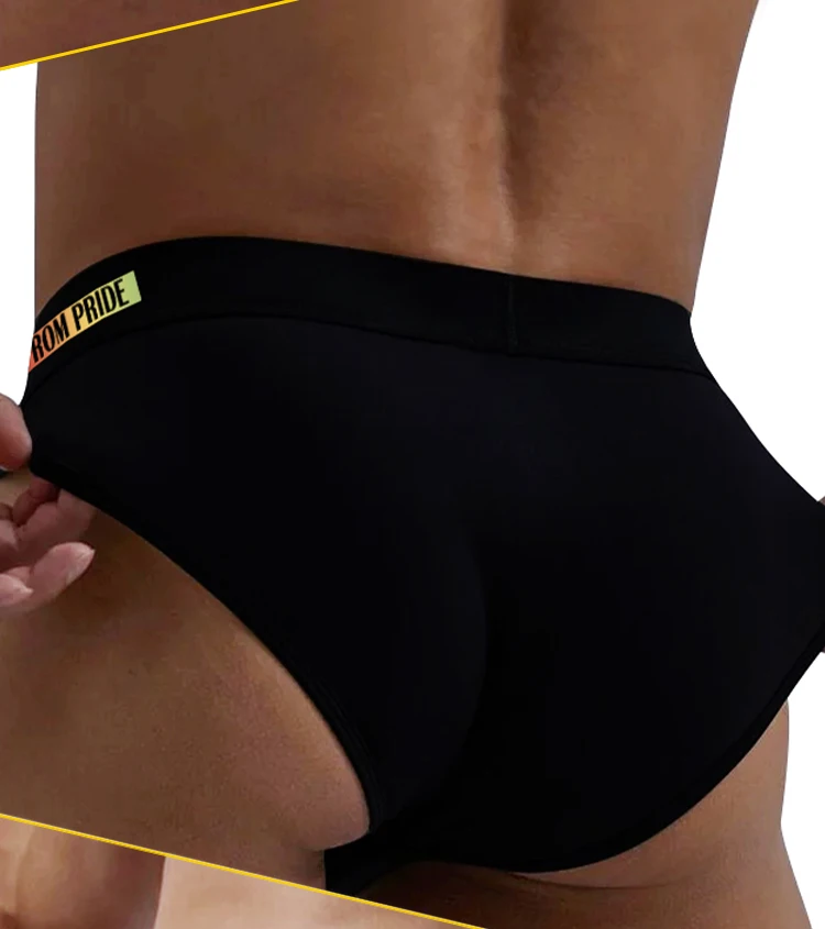 1 PCS Calzoncillos con Tirantes y Bolsa Convexa Transpirable de Modal para Hombre, Cintura Elástica con Estampado de Letras en Contraste, Ropa Interior Diaria de Verano
