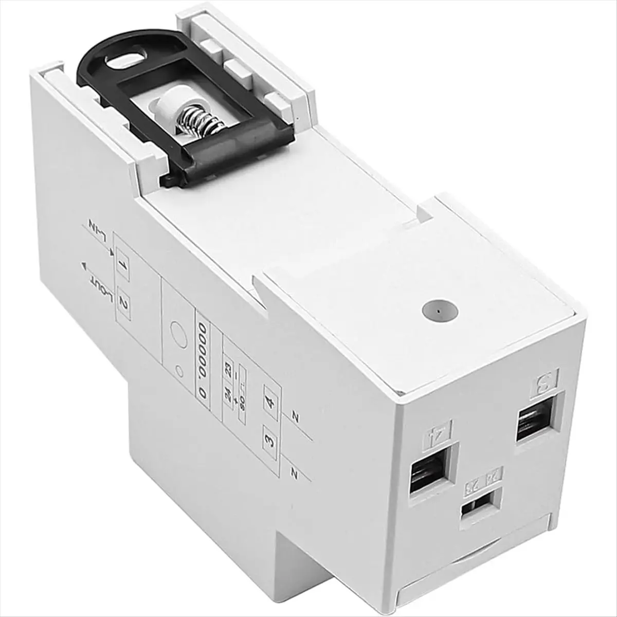A48U Digital Single Phase Meter 5-80A 230V 50Hz Meter DDS015 35mm DIN Rail Mount with Clear Display Backlight