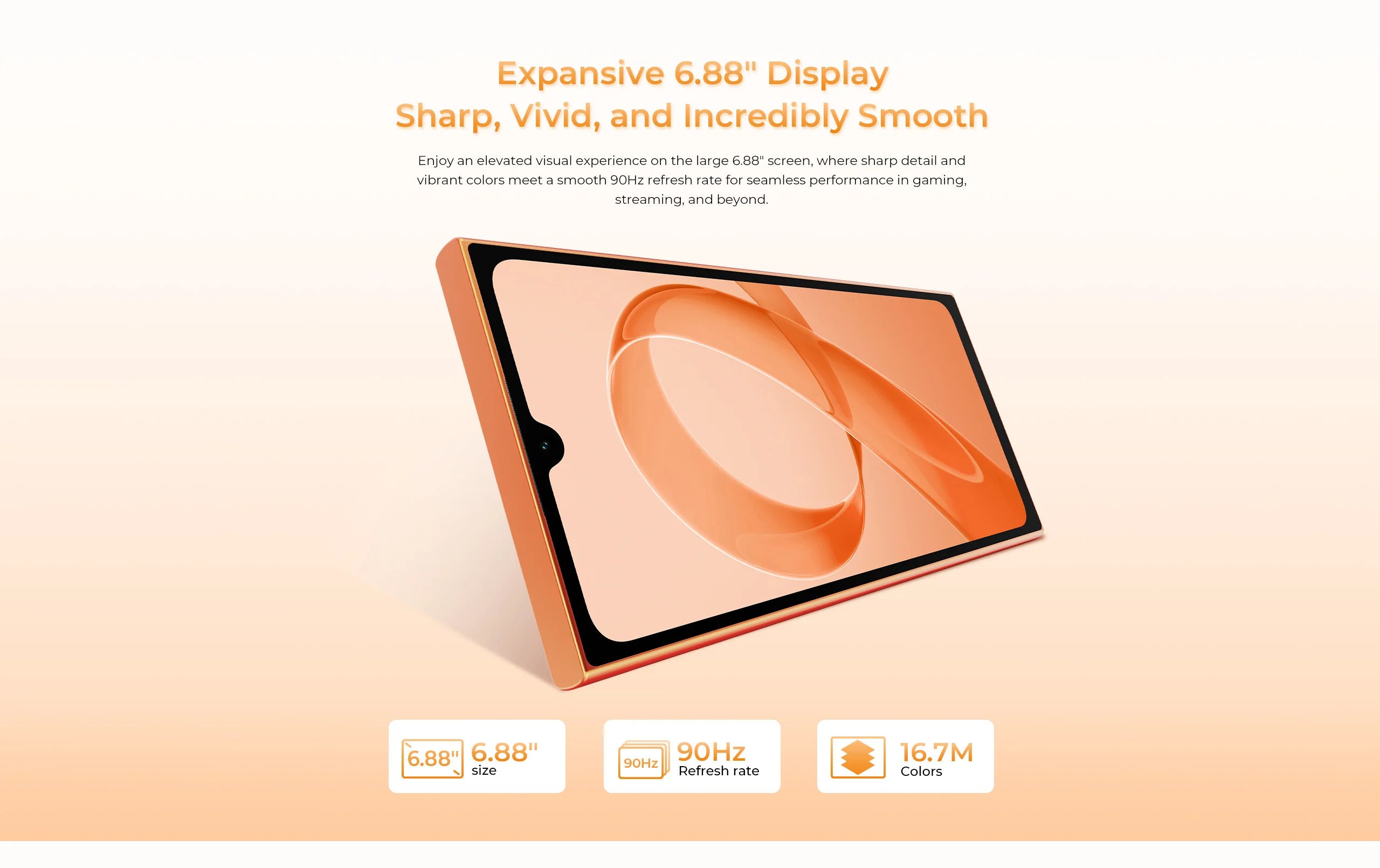 OUKITEL C72 Dual Screen Phone 6.88" HD+ 90Hz 1.81" Smart Secondary Display 64MP AI Camera 16GB RAM 128GB ROM 5150mAh Android 16