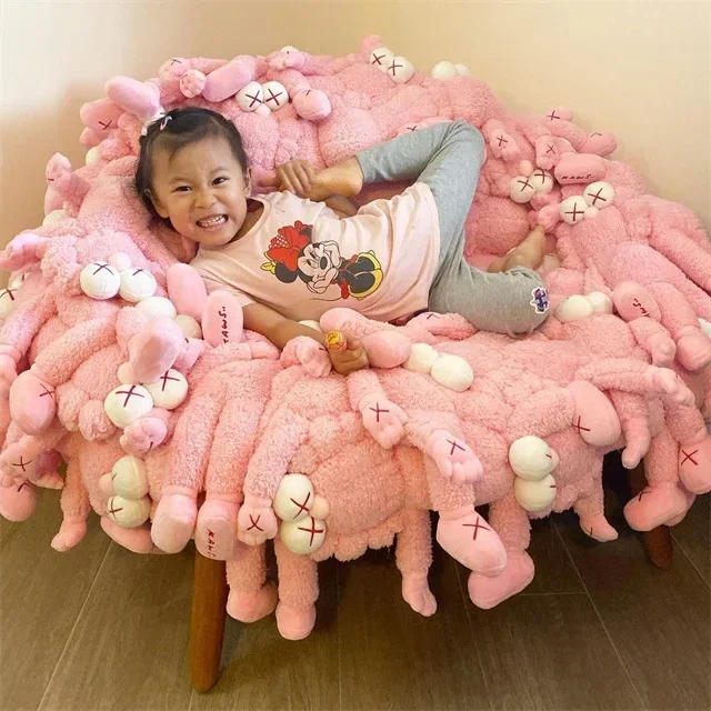 

xx1yj Nordic Creative Cartoon Plush Sofa Trendy Furniture Single Chair
