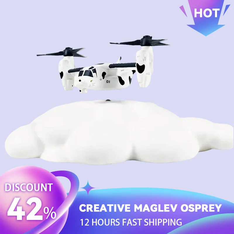 V-22 levitación magnética creativa Osprey adornos de escritorio modelo de avión genial juguete de súper descompresión regalo