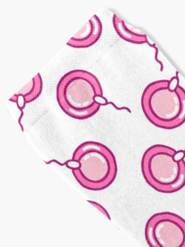 ovum and sperm seamless doodle pattern Socks soccer anti-slip Hiking boots with print snow Ladies Socks Men's