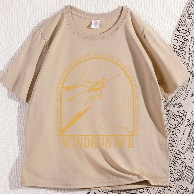 Stormlight Windrunner T Shirt Men Women Vintage Causal Cotton Short Sleeve T-shirt Bookish Merch T Shirts Man Designer Clothes