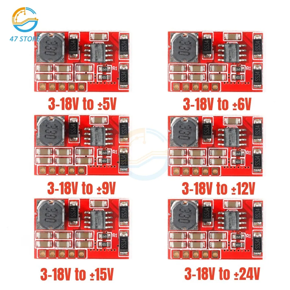 DC-DC 3-18V Boost Power Supply Module Converter Booster Step Up Circuit Board ±5V 9V 12V 15V 24V Step-Down Buck Converter